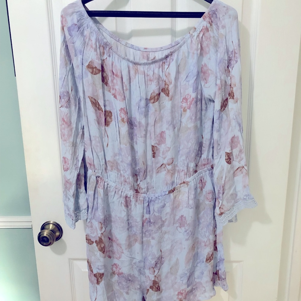 Women’s off the shoulder short jumpsuit